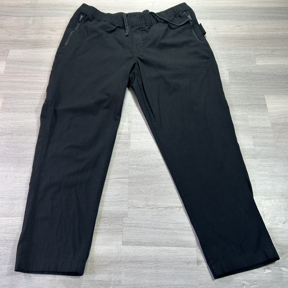 Carhartt Pants Womens L Black Cargo Twill Elastic Waist Force Workwear 106194